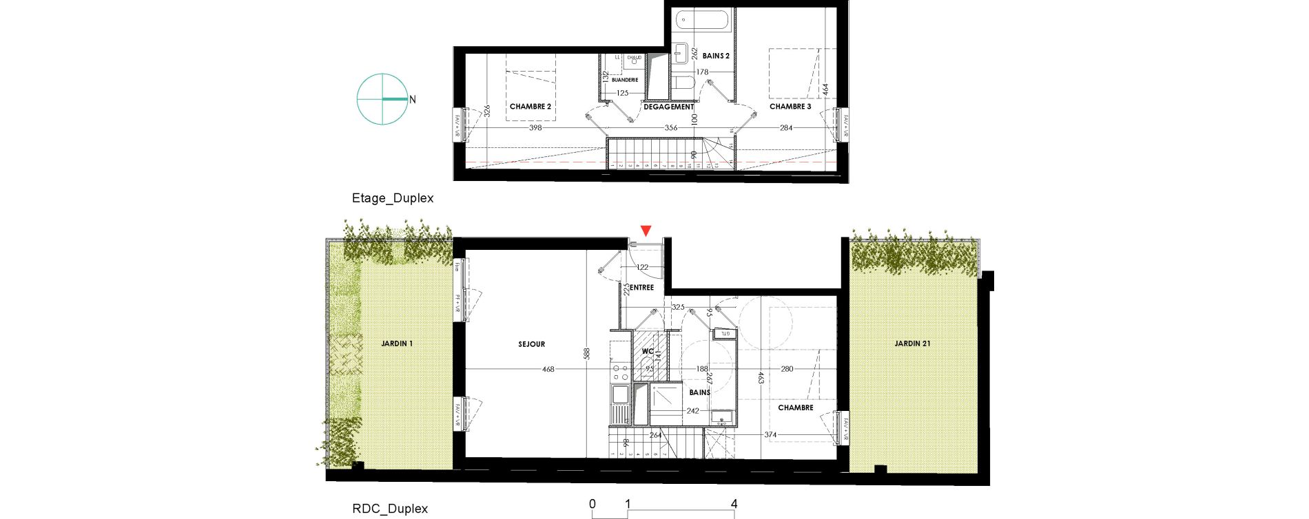 Appartement T4 de 86,50 m2 &agrave; Lille Wazemmes