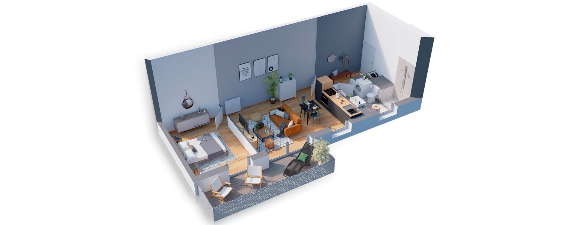 Appartement T2 de 44,90 m2 &agrave; Lille Centre