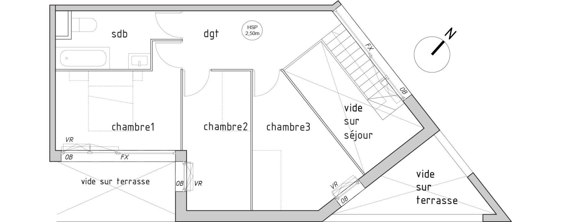 Appartement T4 de 98,00 m2 &agrave; Lille Lomme