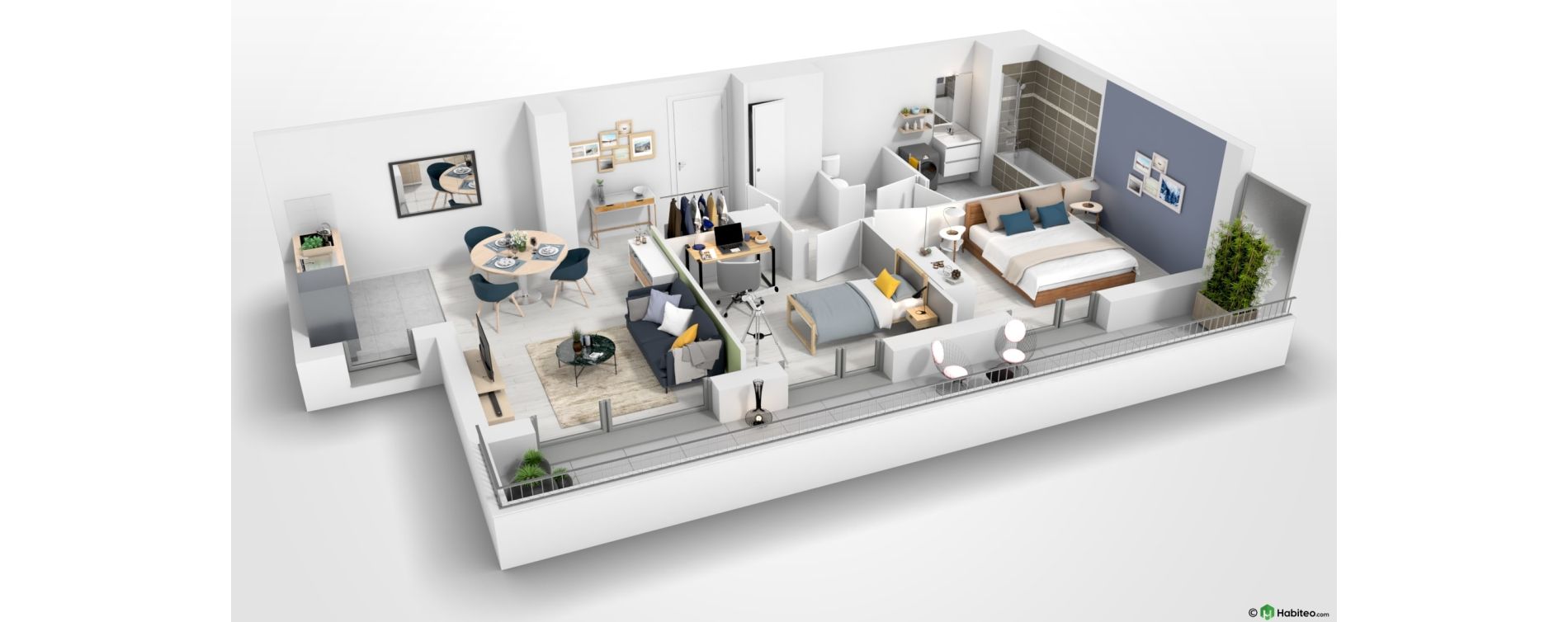 Appartement T3 de 58,12 m2 &agrave; Lys-Lez-Lannoy Centre