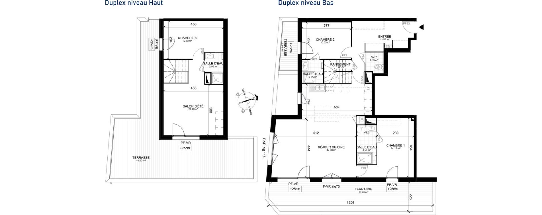 Duplex T4 de 125,55 m2 &agrave; Marcq-En-Bar&oelig;ul Centre