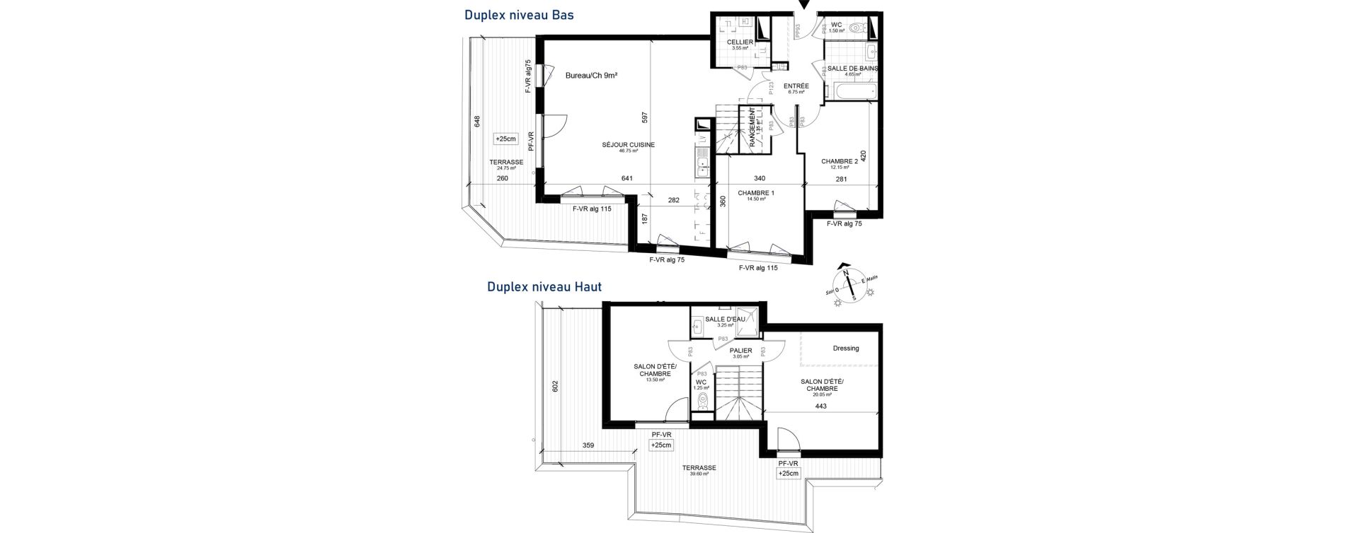 Duplex T5 de 132,45 m2 &agrave; Marcq-En-Bar&oelig;ul Centre