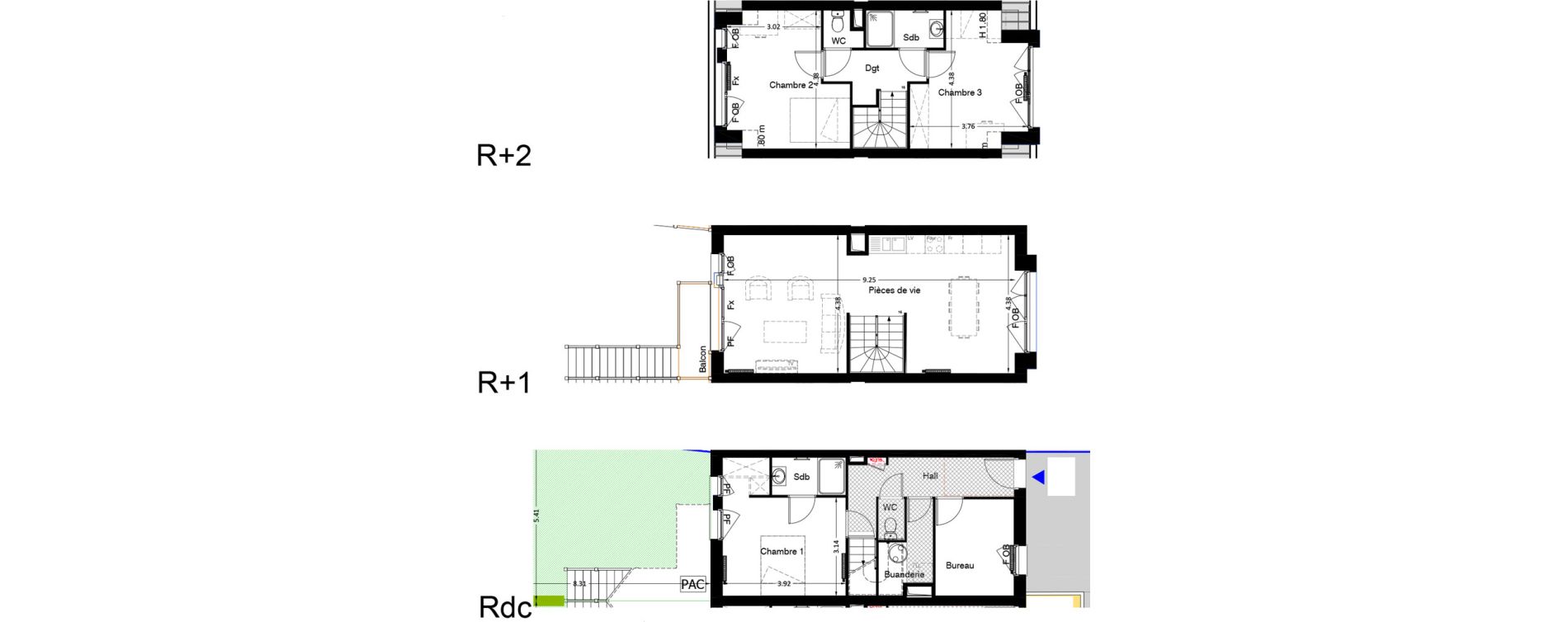 Maison T4 de 109,07 m2 &agrave; Marcq-En-Bar&oelig;ul Crois&eacute; laroche