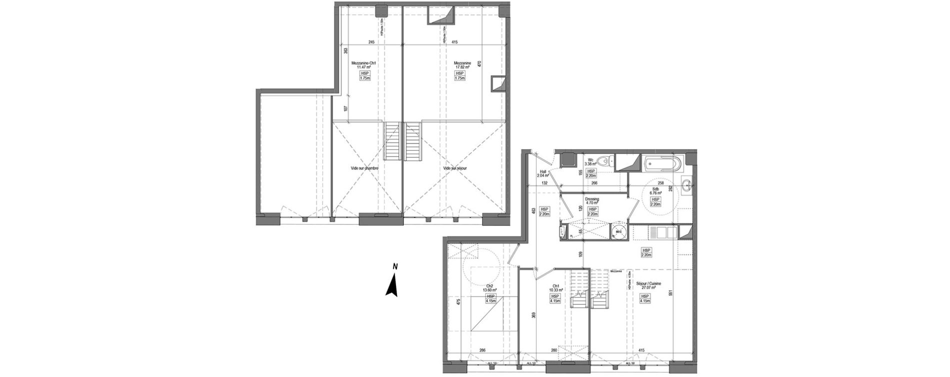 Appartement T3 de 67,88 m2 &agrave; Marquette-Lez-Lille Centre
