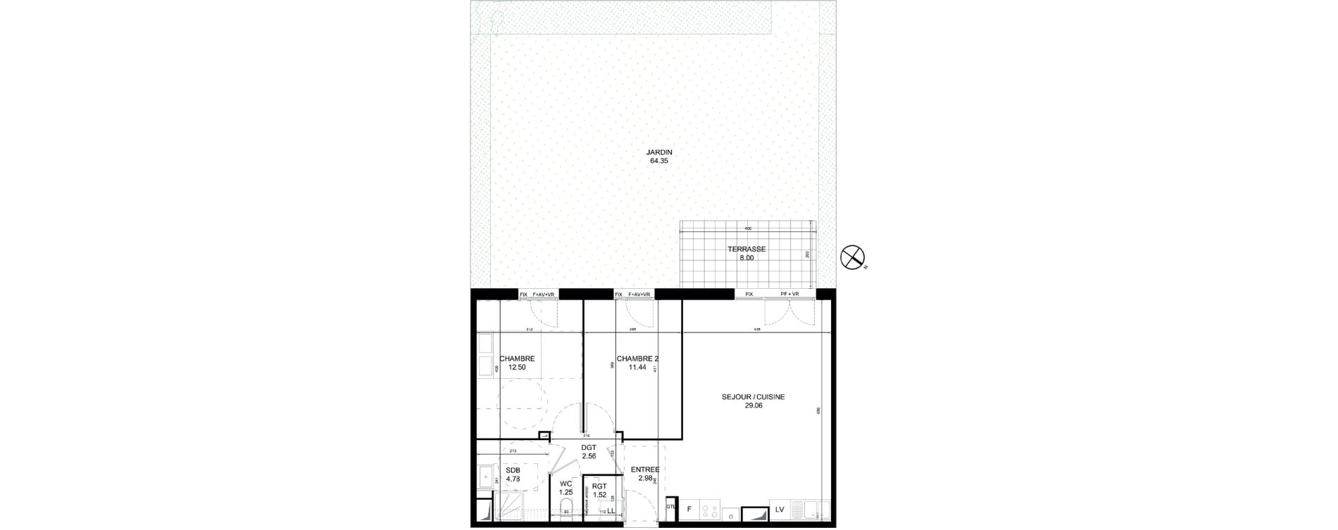 Appartement T3 de 66,09 m2 &agrave; Orchies Centre