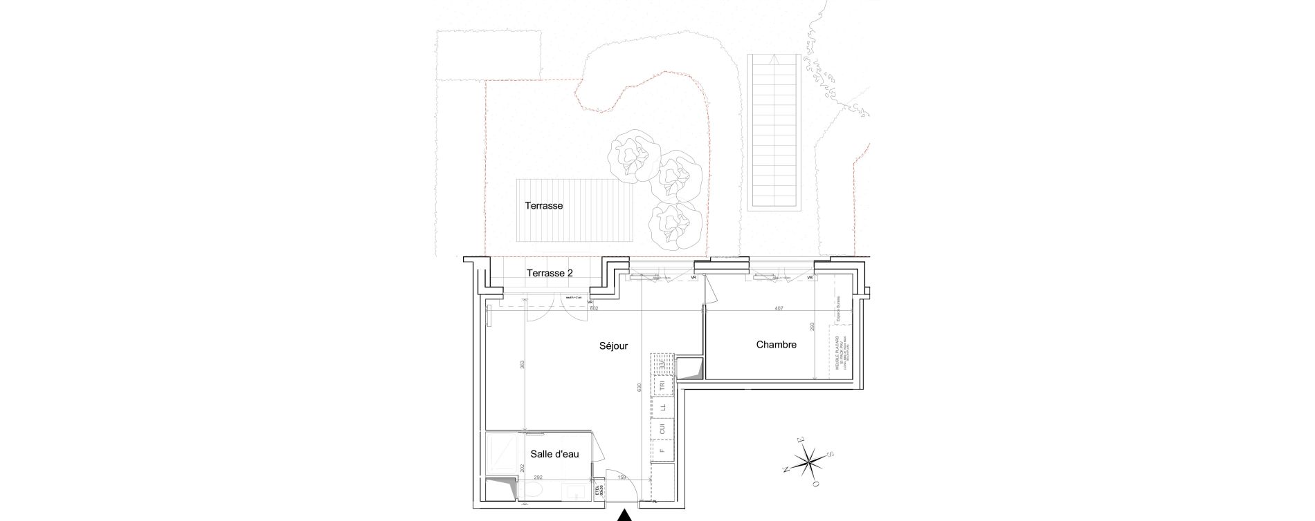 Appartement T2 de 43,40 m2 &agrave; Quesnoy-Sur-De&ucirc;le Centre