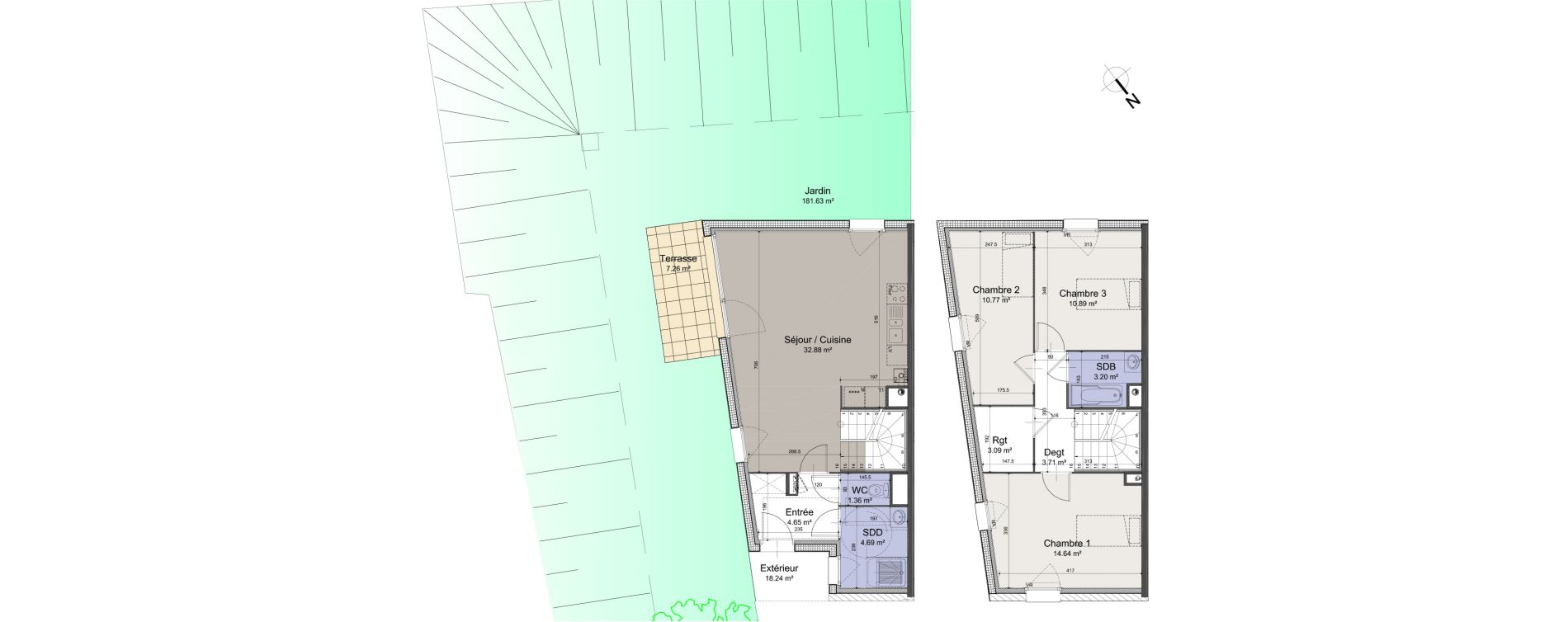 Appartement T4 de 89,88 m2 &agrave; Roubaix Roubaix vauban