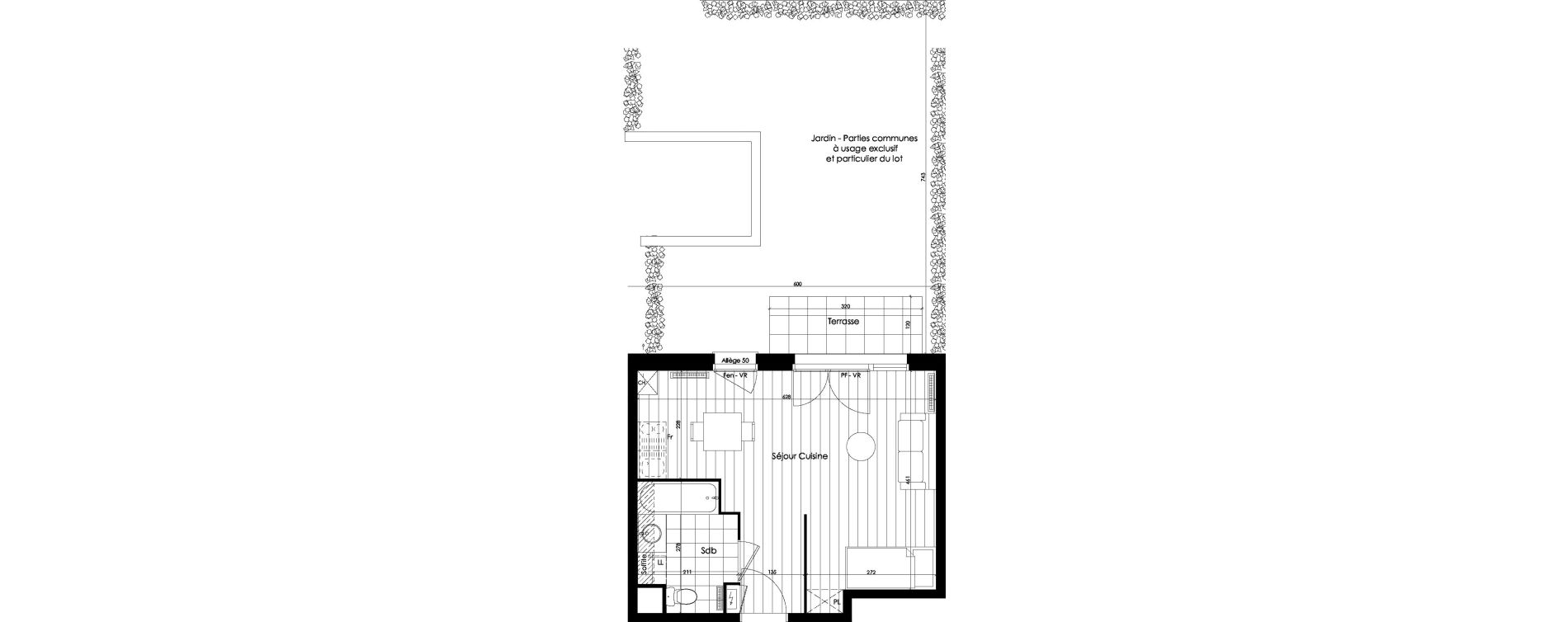 Appartement T1 de 30,20 m2 &agrave; Roubaix Vauban