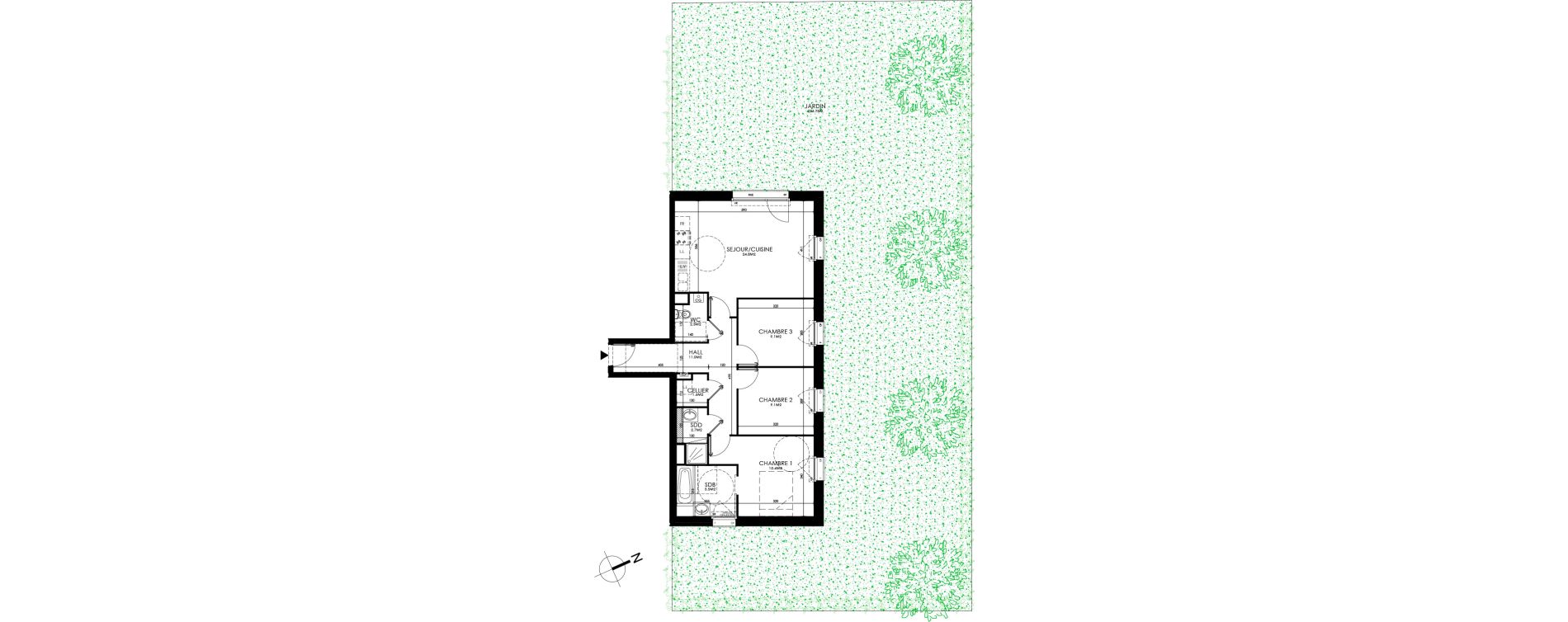Appartement T4 de 78,70 m2 &agrave; Roubaix Centre