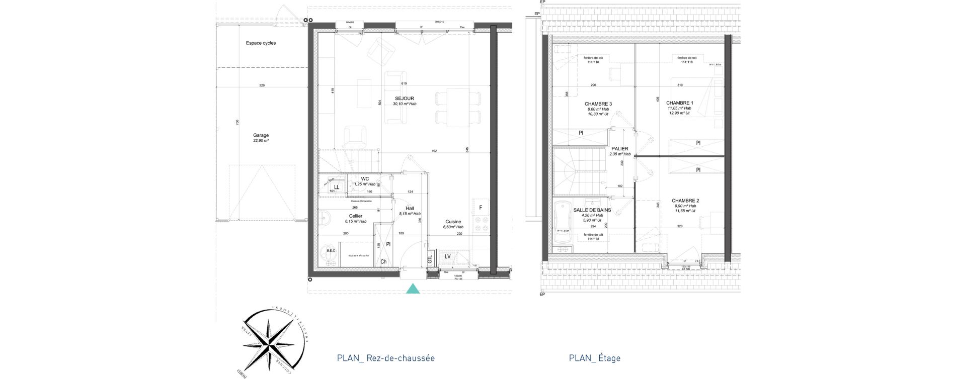 Maison T4 de 85,35 m2 &agrave; Sainghin-En-Weppes Centre