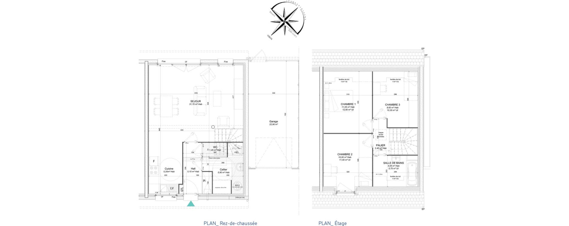 Maison T4 de 85,45 m2 &agrave; Sainghin-En-Weppes Centre
