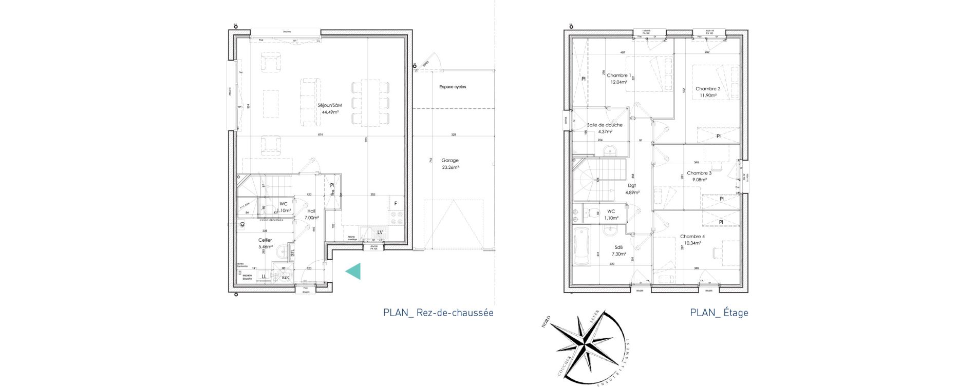 Maison T5 de 119,07 m2 &agrave; Sainghin-En-Weppes Centre