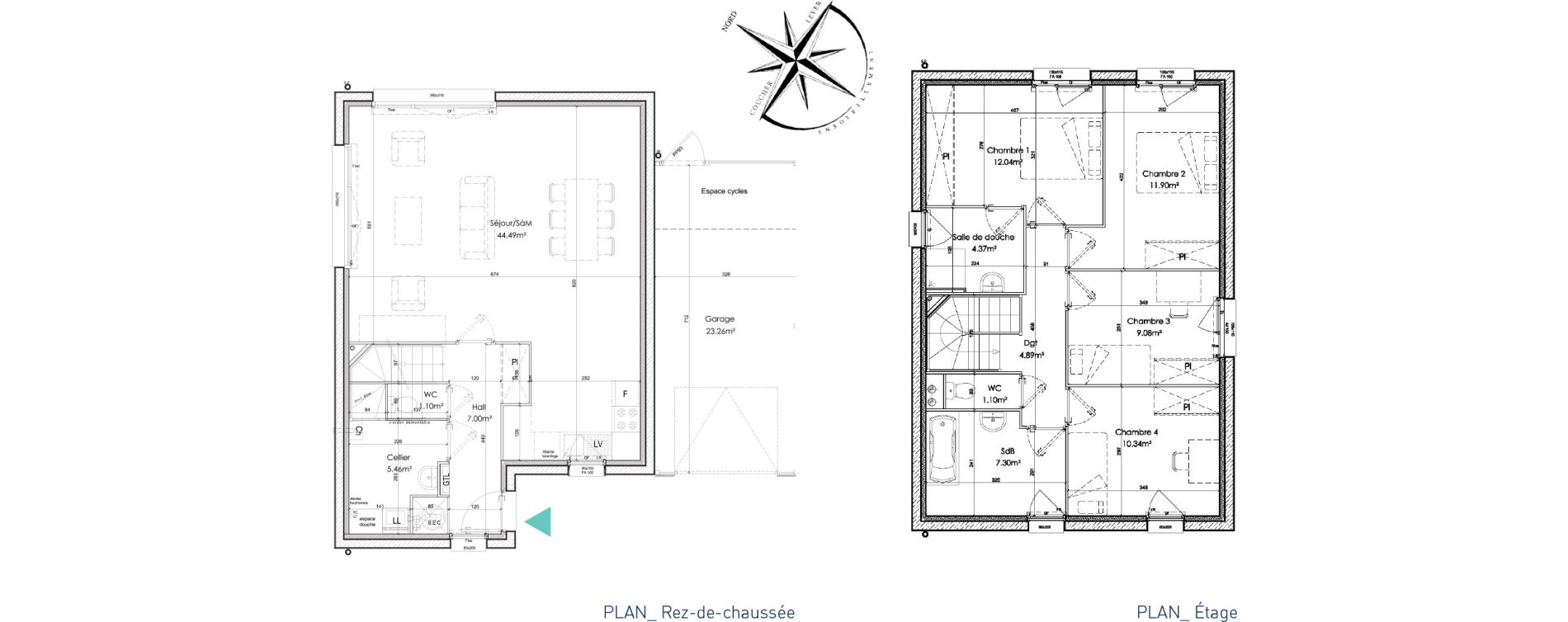 Maison T5 de 119,07 m2 &agrave; Sainghin-En-Weppes Centre