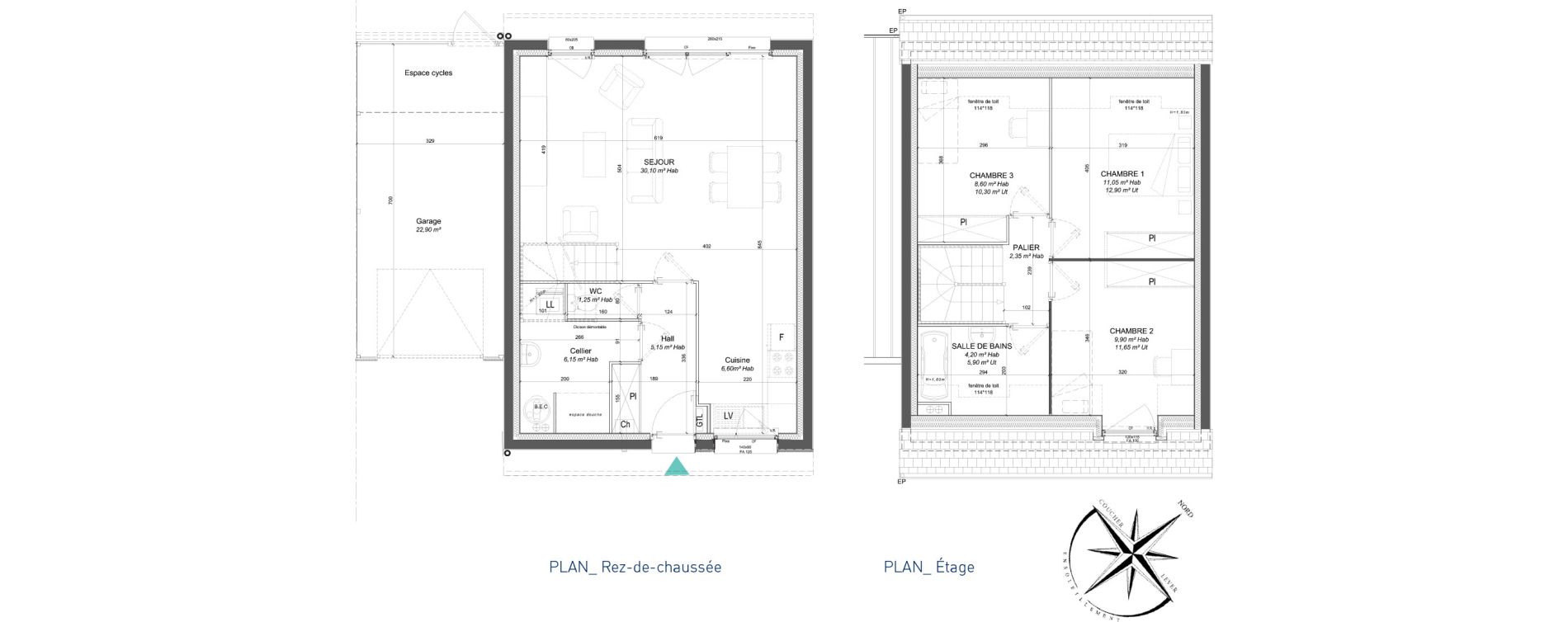 Maison T4 de 85,35 m2 &agrave; Sainghin-En-Weppes Centre