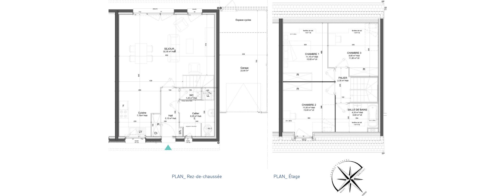 Maison T4 de 91,20 m2 &agrave; Sainghin-En-Weppes Centre