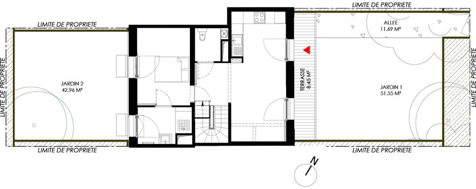 Appartement T5 de 91,95 m2 &agrave; Saint-Andr&eacute;-Lez-Lille Centre