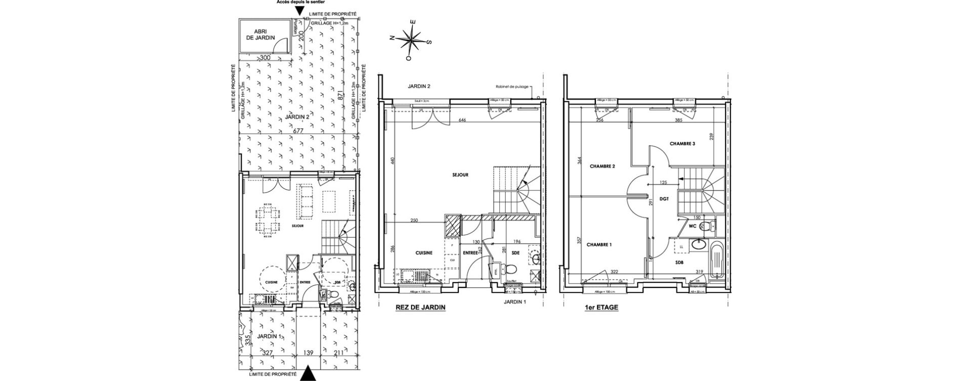 Maison T4 de 83,58 m2 &agrave; Tourcoing Clinquet - bois d achelles