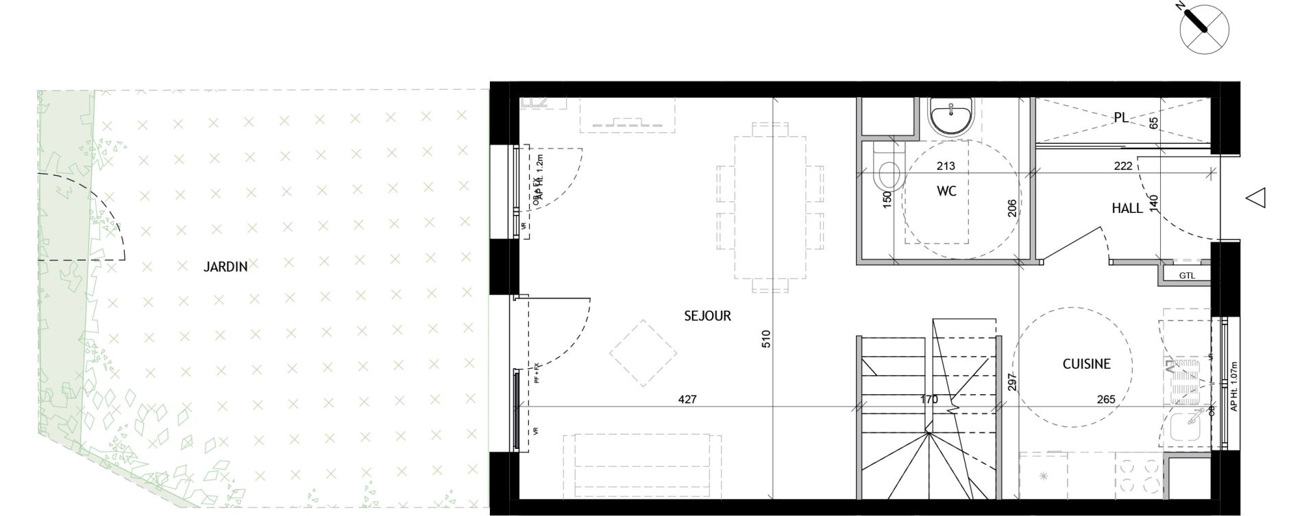 Duplex T4 de 79,00 m2 &agrave; Tourcoing Tourcoing l'union