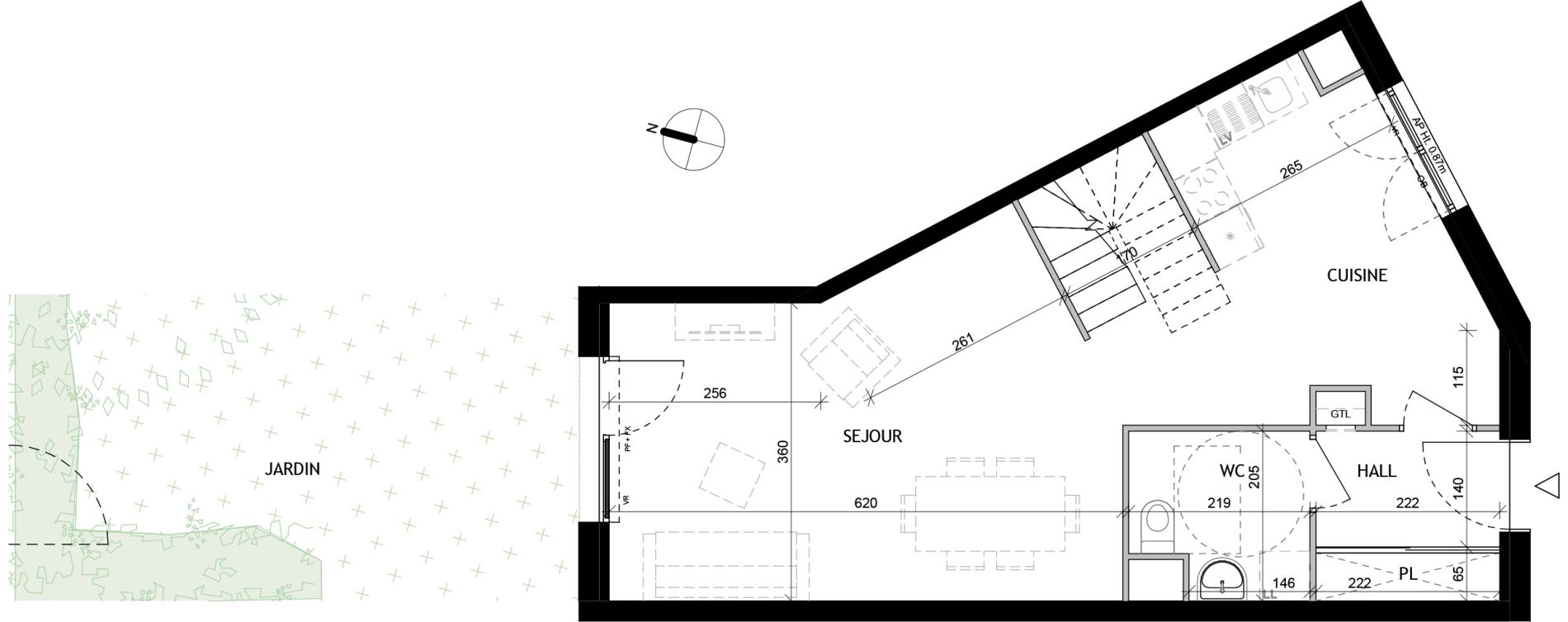 Duplex T4 de 91,80 m2 &agrave; Tourcoing Tourcoing l'union