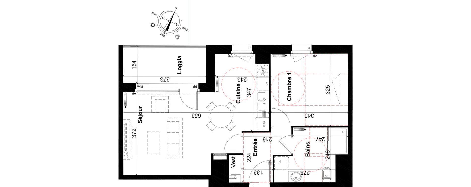 Appartement T2 de 46,58 m2 &agrave; Tourcoing Les phalempins