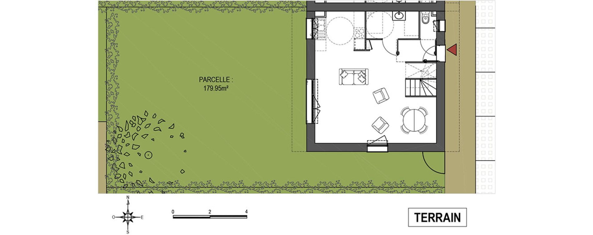 Maison T4 de 81,05 m2 &agrave; Tourcoing Brun pain - les francs