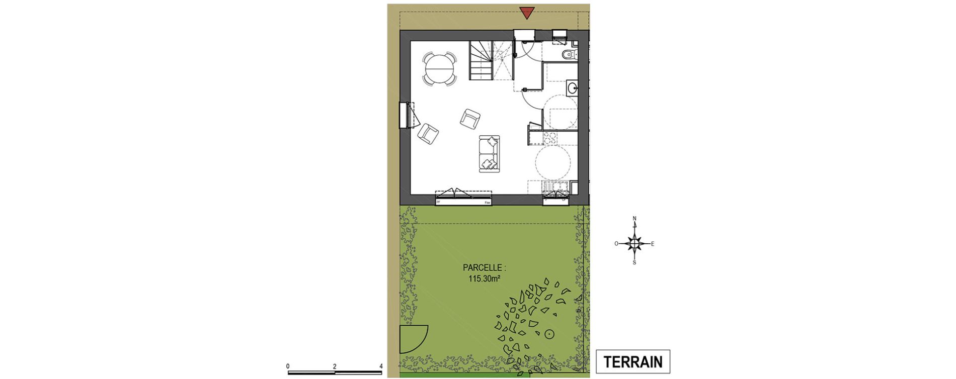 Maison T4 de 80,42 m2 &agrave; Tourcoing Brun pain - les francs