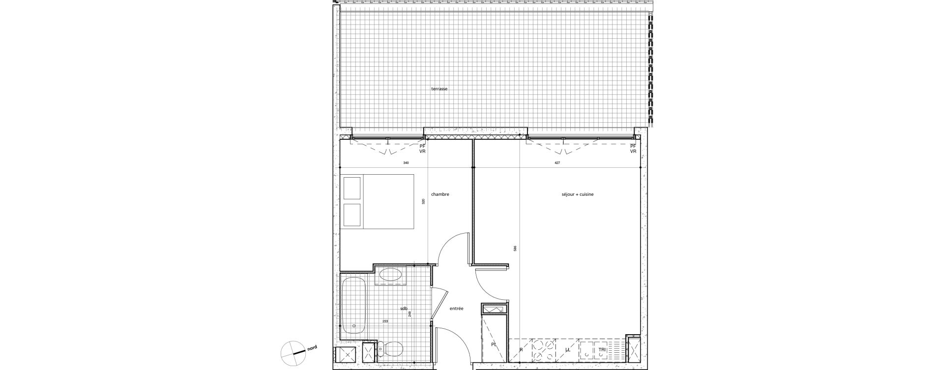 Appartement T2 de 42,65 m2 &agrave; Valenciennes Centre