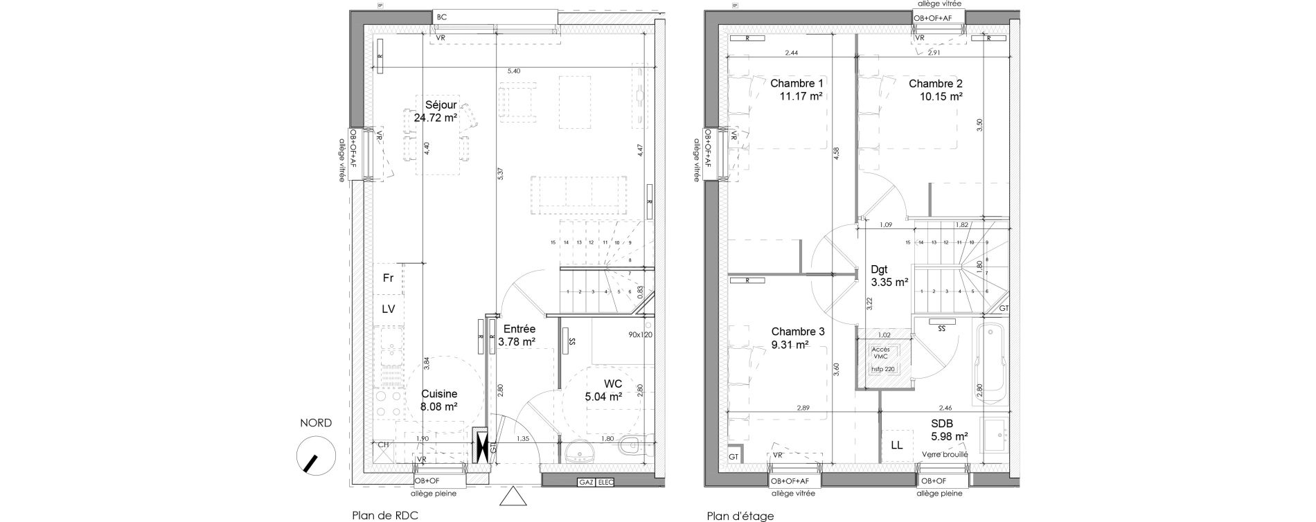 Maison T4 de 81,58 m2 &agrave; Wattrelos Cr&eacute;tinier