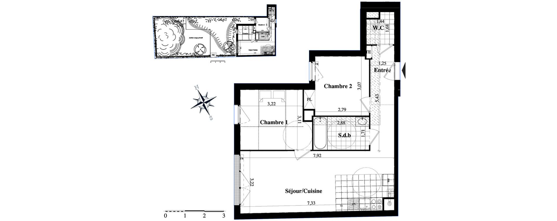 Appartement T3 de 58,28 m2 &agrave; Beauvais Argentine