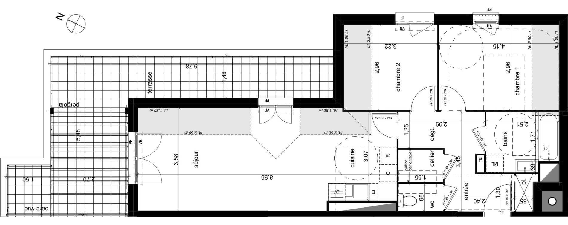 Appartement T3 de 69,69 m2 &agrave; Compi&egrave;gne Centre