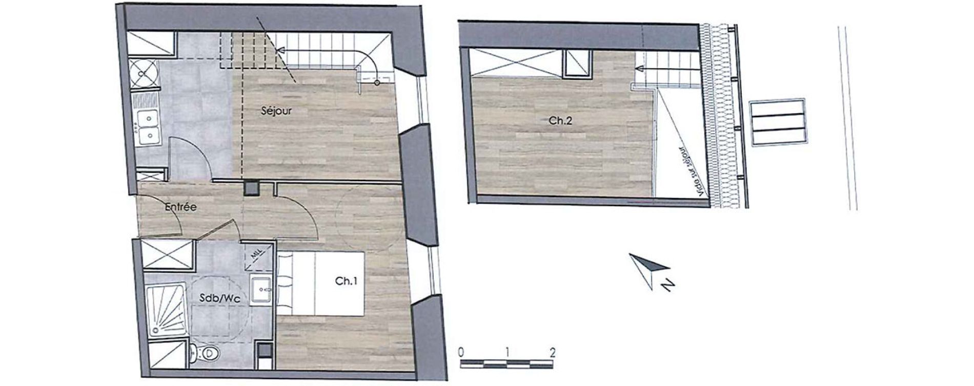 Duplex T3 de 48,88 m2 &agrave; Compi&egrave;gne Centre