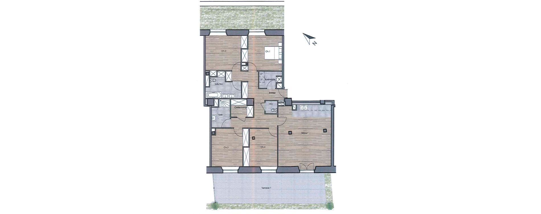 Appartement T5 de 140,61 m2 &agrave; Compi&egrave;gne Centre