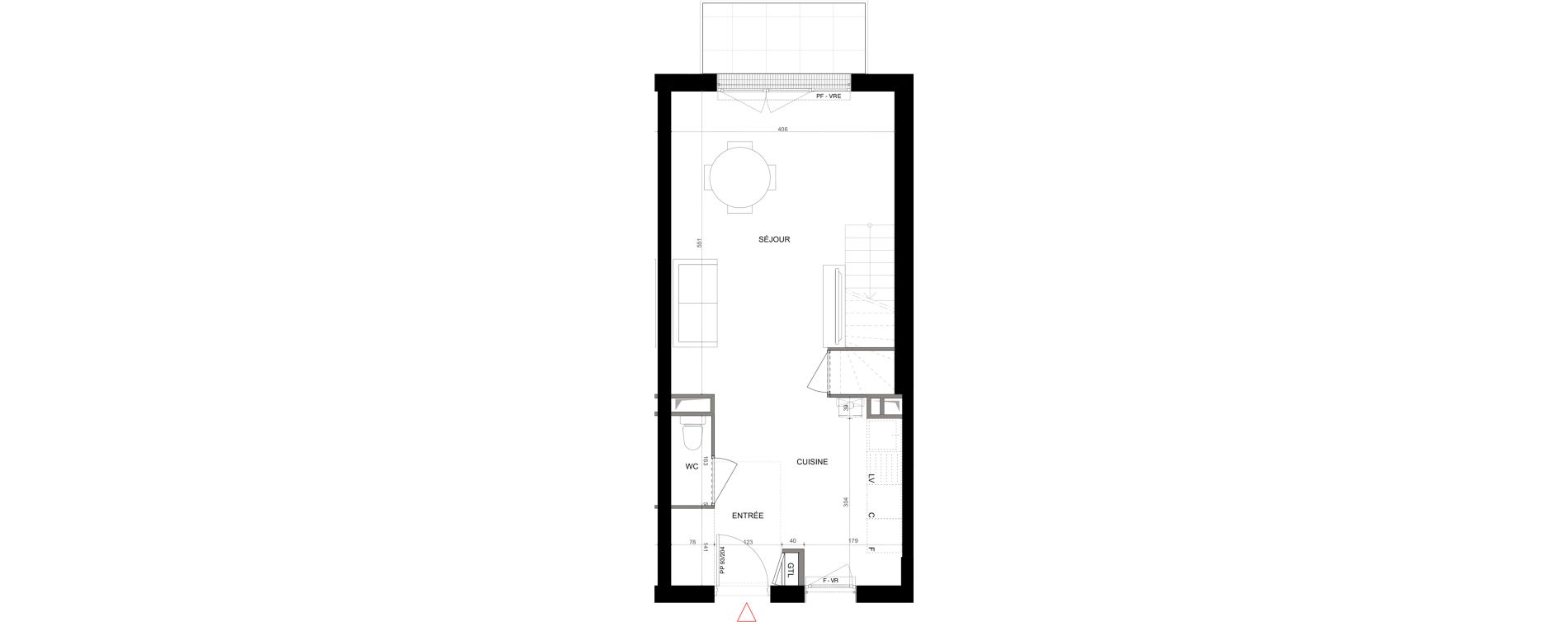 Duplex T3 de 65,46 m2 &agrave; Creil Centre