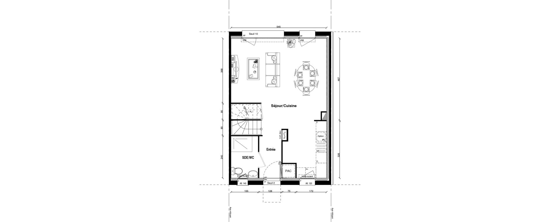 Maison T4 de 79,40 m2 &agrave; Creil Centre