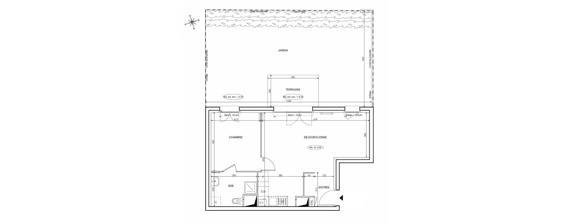Appartement T2 de 49,99 m2 &agrave; Cr&eacute;py-En-Valois Centre