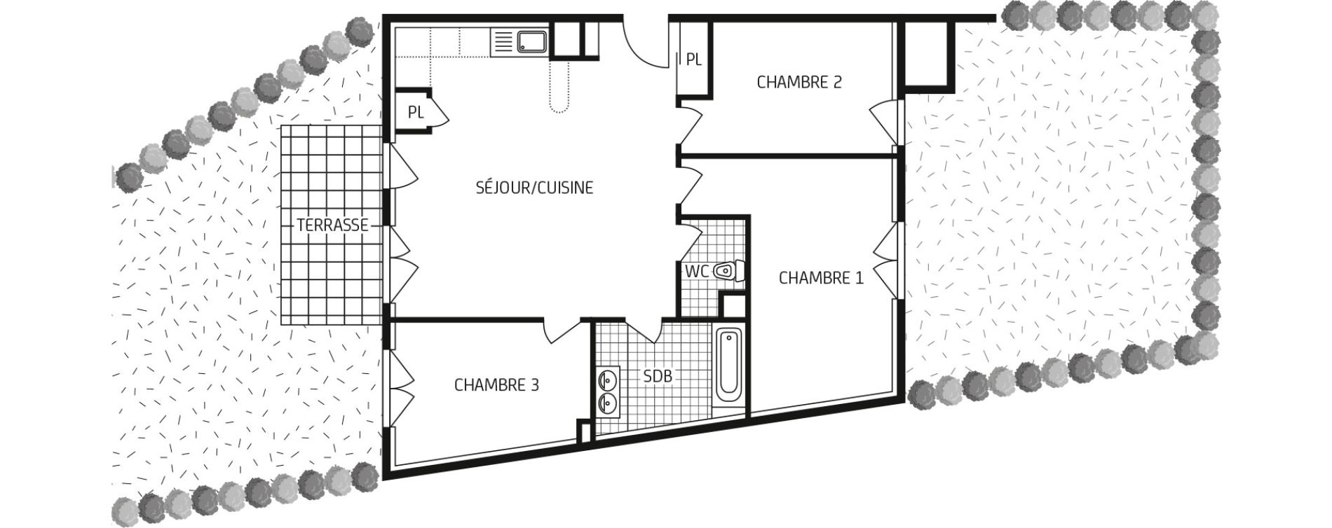Appartement T4 de 76,48 m2 &agrave; Cr&eacute;py-En-Valois Centre