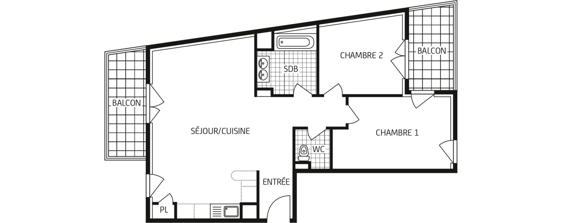 Appartement T3 de 66,39 m2 &agrave; Cr&eacute;py-En-Valois Centre