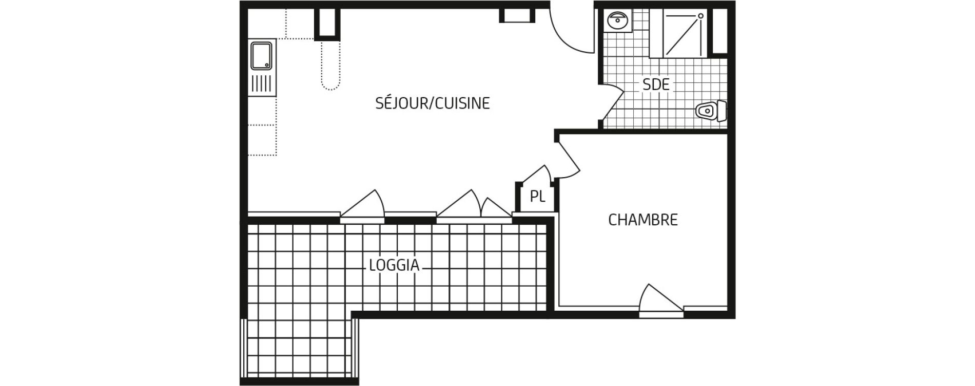 Appartement T2 de 45,91 m2 &agrave; Cr&eacute;py-En-Valois Centre