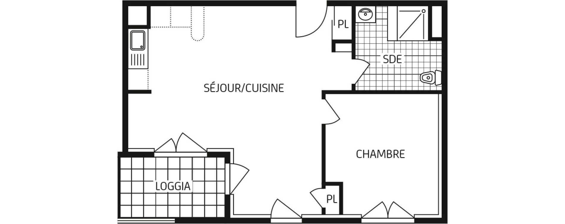 Appartement T2 de 47,37 m2 &agrave; Cr&eacute;py-En-Valois Centre