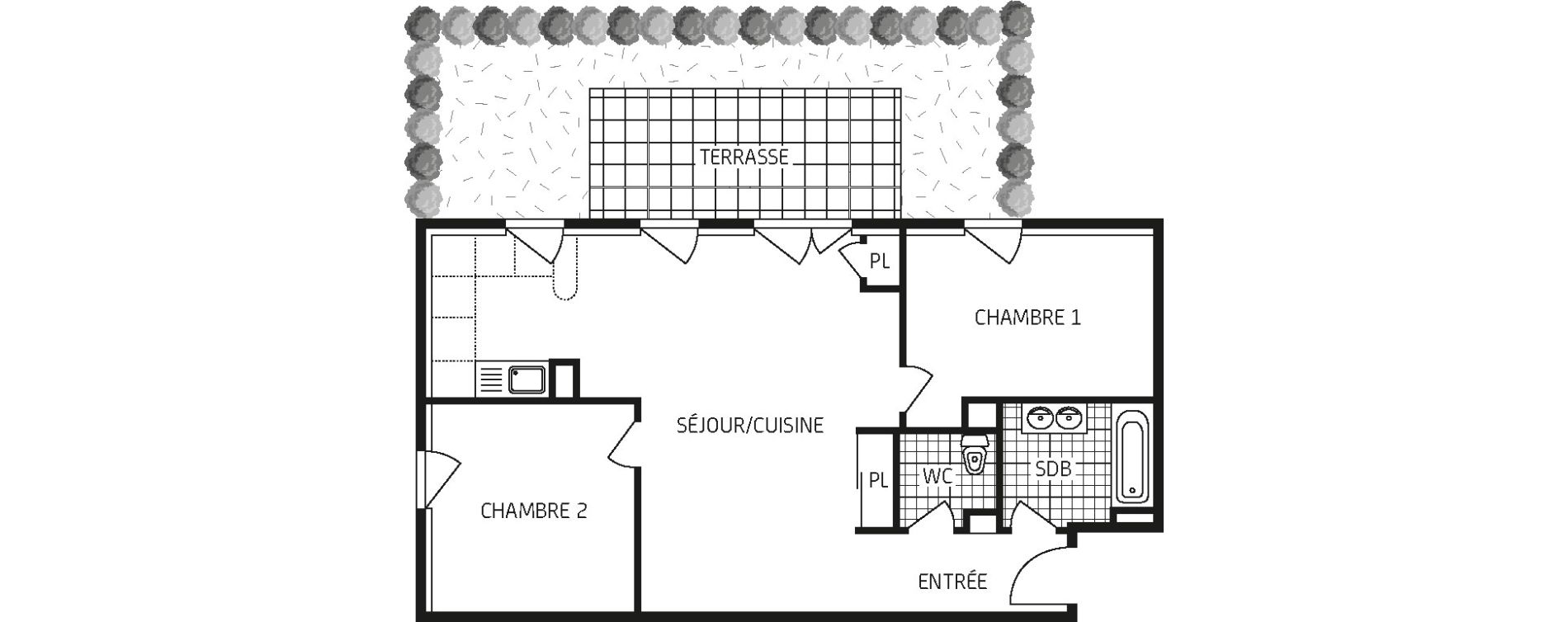 Appartement T3 de 65,34 m2 &agrave; Cr&eacute;py-En-Valois Centre