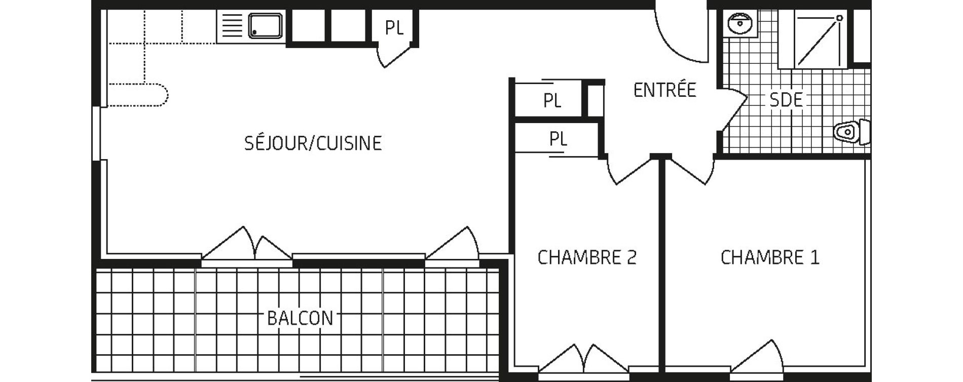 Appartement T3 de 62,56 m2 &agrave; Cr&eacute;py-En-Valois Centre