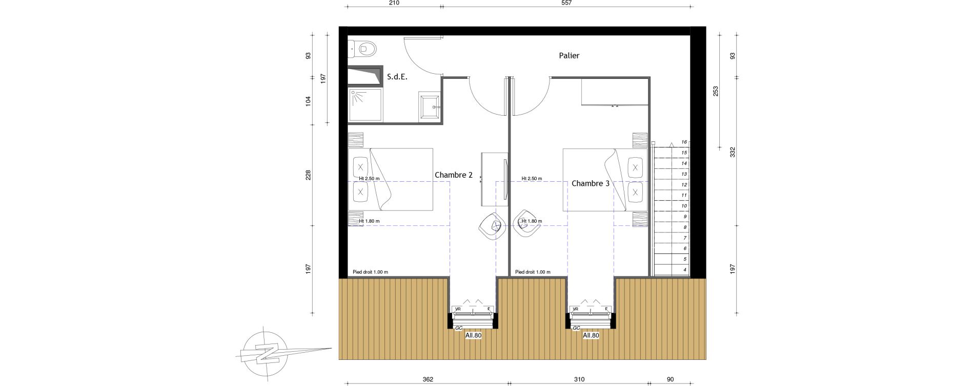 Duplex T4 de 77,10 m2 au Mesnil-En-Thelle Centre