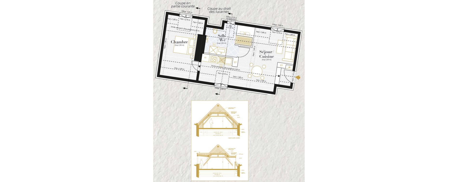 Appartement T2 de 44,04 m2 &agrave; Longueil-Annel Centre