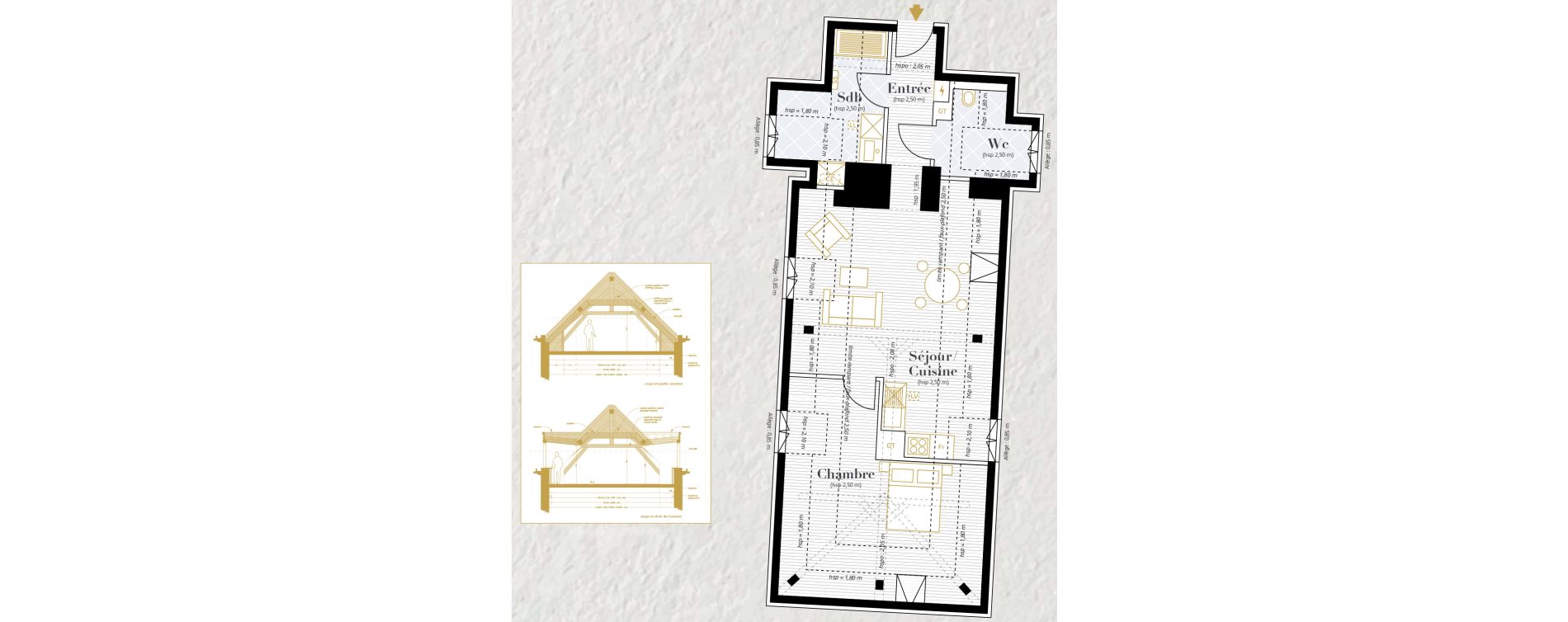 Appartement T2 de 55,32 m2 &agrave; Longueil-Annel Centre