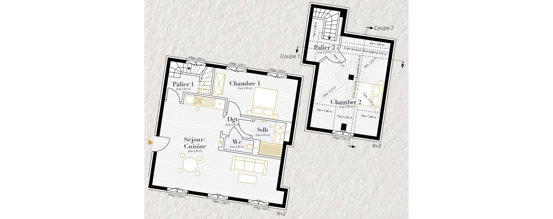 Appartement T3 de 72,48 m2 &agrave; Longueil-Annel Centre