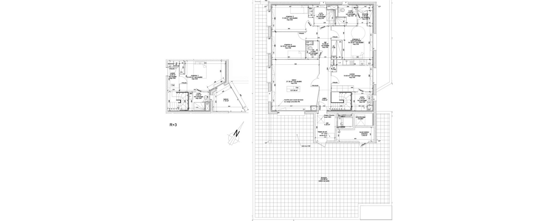 Duplex T5 de 137,90 m2 &agrave; Margny-L&egrave;s-Compi&egrave;gne Centre