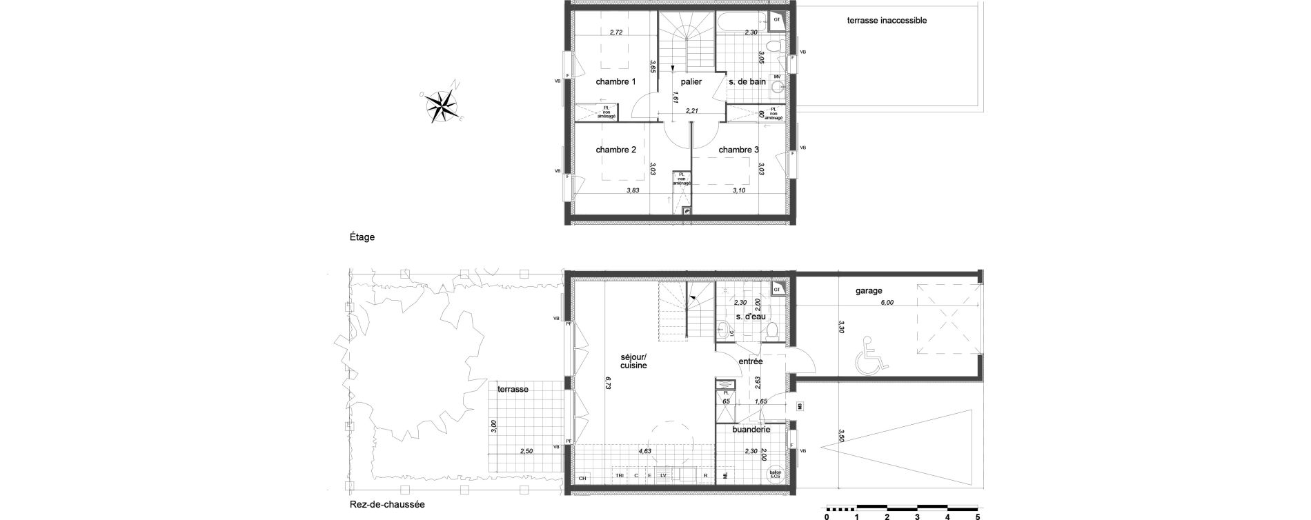 Maison T4 de 84,79 m2 &agrave; Margny-L&egrave;s-Compi&egrave;gne Margny les compiegne la prairie