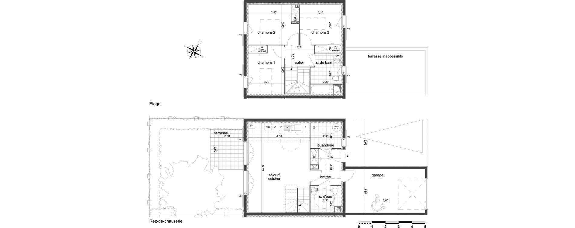 Maison T4 de 84,78 m2 &agrave; Margny-L&egrave;s-Compi&egrave;gne Margny les compiegne la prairie