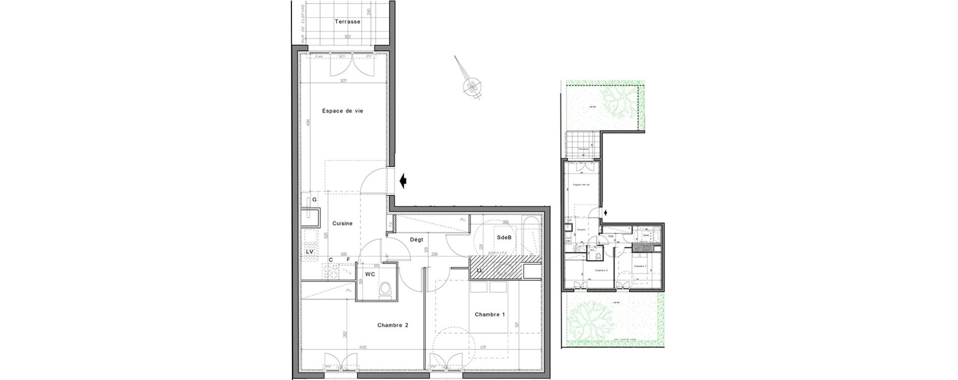 Appartement T3 de 63,70 m2 &agrave; Nogent-Sur-Oise Centre