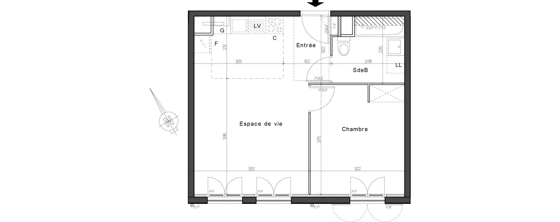 Appartement T2 de 42,33 m2 &agrave; Nogent-Sur-Oise Centre